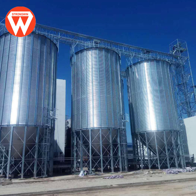 Feed Mill Steel Grain Storage Silo Poultry Feed Silo For Animal Feed Factory